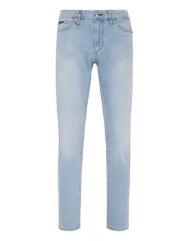 Джинсовые брюки Slim Fit Basic Philipp Plein, цвет Light Rush Blue