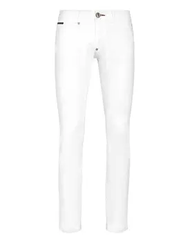 Джинсовые брюки Slim Fit Basic Philipp Plein, белый