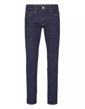 Джинсовые брюки супер прямого кроя Iconic Plein Philipp Plein, цвет Indigo Blue