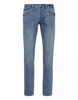 Джинсовые брюки супер прямого кроя Iconic Plein Philipp Plein, цвет Pacific Blue
