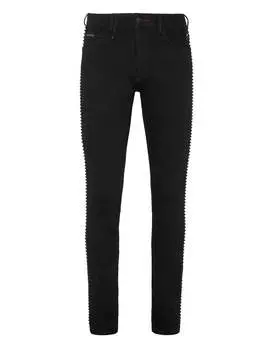 Джинсовые брюки супер прямого покроя Gothic Plein PHILIPP PLEIN, цвет summer night