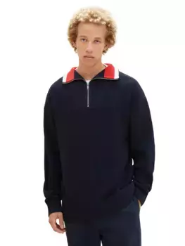 Джинсовые брюки TOM TAILOR с контрастными деталями Tom Tailor Denim, синий