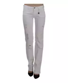 Джинсовые брюки узкого кроя Costume National, белый