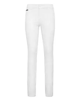 Джинсовые джеггинсы Hexagon PHILIPP PLEIN, цвет crackle white