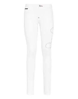 Джинсовые джеггинсы PHILIPP PLEIN, белый