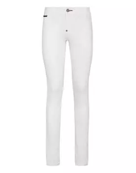 Джинсовые джеггинсы PHILIPP PLEIN, белый