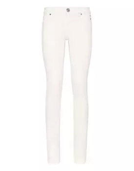 Джинсовые джеггинсы PHILIPP PLEIN, белый