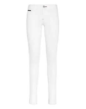 Джинсовые джеггинсы PHILIPP PLEIN, белый
