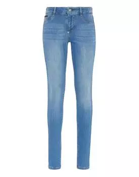 Джинсовые джеггинсы PHILIPP PLEIN, цвет amazon