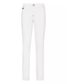 Джинсовые джеггинсы PHILIPP PLEIN, цвет white mountain