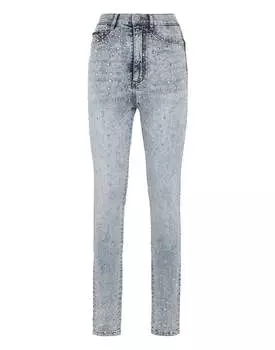 Джинсовые джеггинсы с супер высокой талией Crystal Rain PHILIPP PLEIN, синий