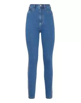 Джинсовые джеггинсы с супер высокой талией Crystal Crystal PHILIPP PLEIN, цвет quiet medium