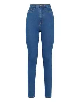 Джинсовые джеггинсы с супер высокой талией Iconic Plein PHILIPP PLEIN, цвет quiet medium
