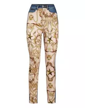 Джинсовые джеггинсы с супер высокой талией New Baroque PHILIPP PLEIN, цвет new baroque blue