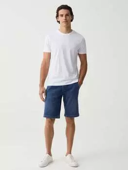 Джинсовые джоггеры-бермуды с кулиской Ovs, цвет dark wash