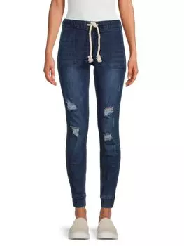 Джинсовые Джоггеры до Щиколотки Copperflash с эффектом потертости, venus