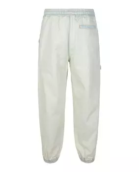 Джинсовые джоггеры с перекрестной выцветкой Marcelo Burlon, белый