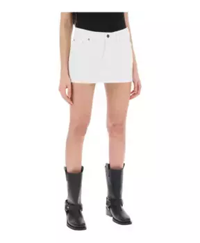 Джинсовые Юбка Wardrobe.Nyc, белый