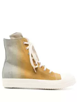 Джинсовые кеды с эффектом градиента Rick Owens DRKSHDW, желтый