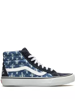 Джинсовые кеды Sk8-Hi Pro из коллаборации с Supreme Vans, синий