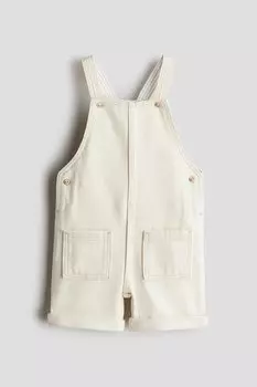 Джинсовые комбинезоны H&M, бежевый