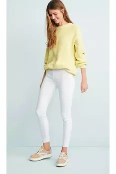 Джинсовые леггинсы из трикотажа Next, белый