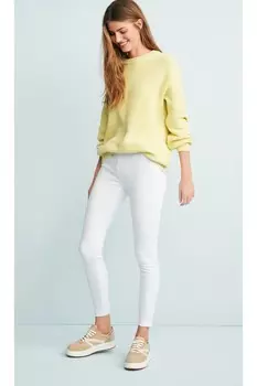 Джинсовые леггинсы из трикотажа Next, белый