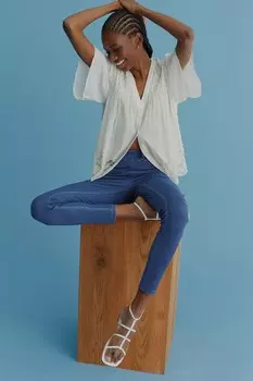 Джинсовые леггинсы из трикотажа Next, синий