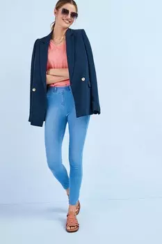 Джинсовые леггинсы из трикотажа Next, синий