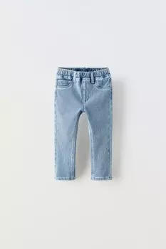 Джинсовые леггинсы ZARA, светло-голубой