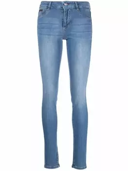 Джинсовые легинсы Philipp Plein, синий