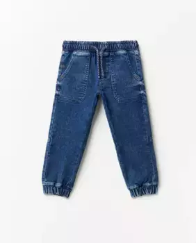 Джинсовые манжеты для джоггеров Sfera, цвет Azul ndigo