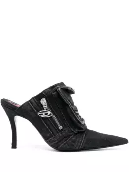 Джинсовые мюли D-Venus Pocket 100 DIESEL, черный