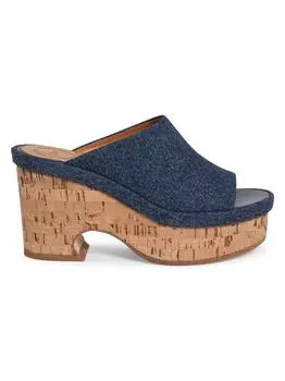 Джинсовые мюли Oli 53MM Chlo, синий