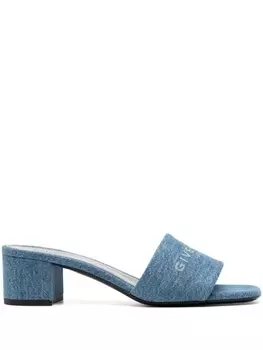 Джинсовые мюли с логотипом Givenchy, синий