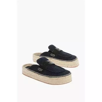 Джинсовые мюли с подошвой из рафии J.W. Anderson, Blue