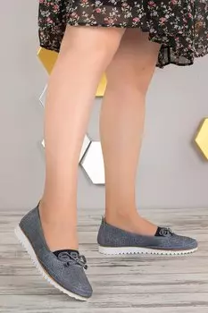 Джинсовые повседневные женские балетки Cns 015 Woggo, синий