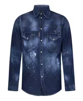 Джинсовые Рубашка Dsquared2, синий