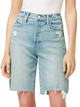 Джинсовые Рваные Шорты - бермуды Joe's Jeans Indiana с высокой посадкой