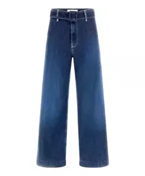 Джинсовые широкие джинсы Guess, синий