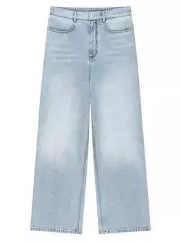Джинсовые широкие джинсы с низкой промежностью Givenchy, цвет super light blue