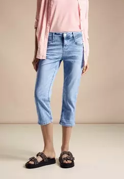Джинсовые шорты 3/4 IM CASUAL FIT Street One, синий деним
