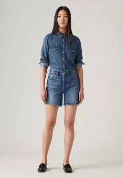 Джинсовые шорты 501 MID THIGH Levi's, синий деним