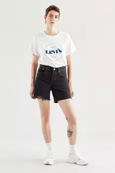 Джинсовые шорты 501 с необработанным краем Levi'S, черный