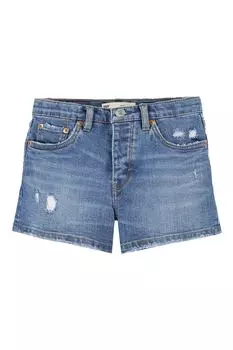 Джинсовые шорты 501 с потертостями Levi'S, синий