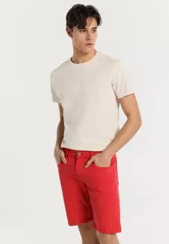 Джинсовые шорты 5 POCKET BERMUDA - MITTLERE PASSFORM GRSSE IN ZOLL LOIS Jeans, красный