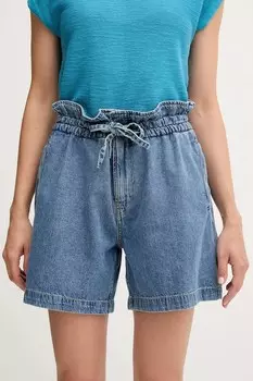 Джинсовые шорты A-LINE SHORT UHW CINCH Pepe Jeans, синий