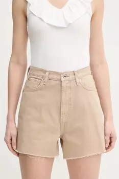 Джинсовые шорты A-LINE SHORT UHW RACHEL Pepe Jeans, бежевый
