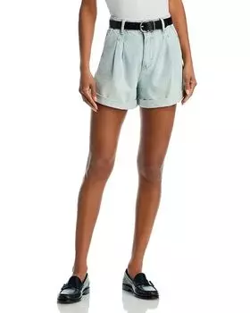 Джинсовые шорты А-силуэта с манжетами BLANKNYC, синий