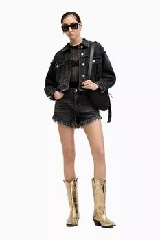 Джинсовые шорты Allsaints Hailey All Saints, черный